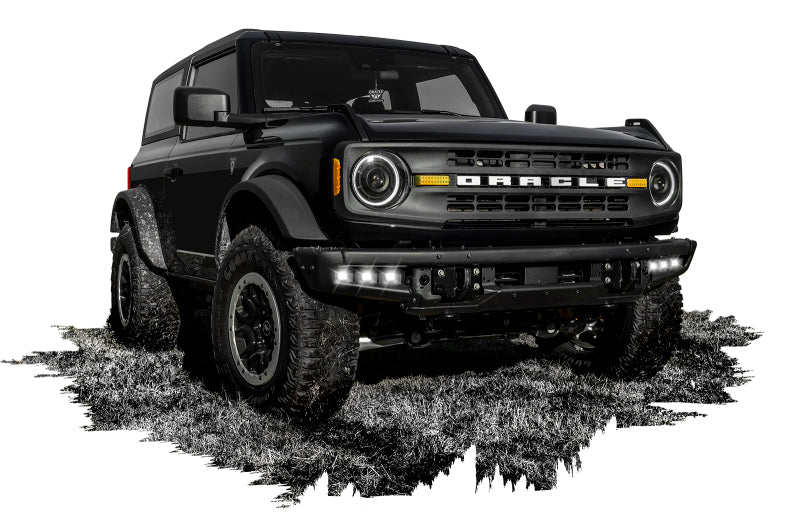ORACLE Lighting 21-22 Ford Bronco Triple LED Fog Light Kit for Steel Bumper - White - Image 3