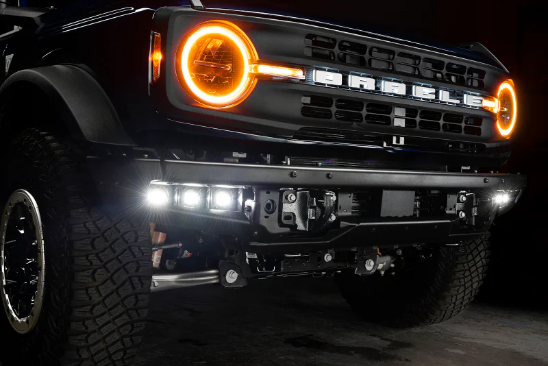 ORACLE Lighting 21-22 Ford Bronco Triple LED Fog Light Kit for Steel Bumper - White - Image 4