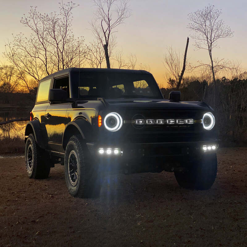 ORACLE Lighting 21-22 Ford Bronco Triple LED Fog Light Kit for Steel Bumper - White - Image 7