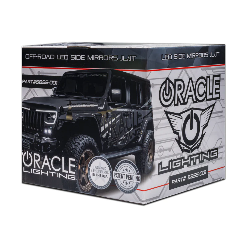 Oracle Lighting LED Off-Road Side Mirrors for Jeep Wrangler JL / Gladiator JT - Image 6