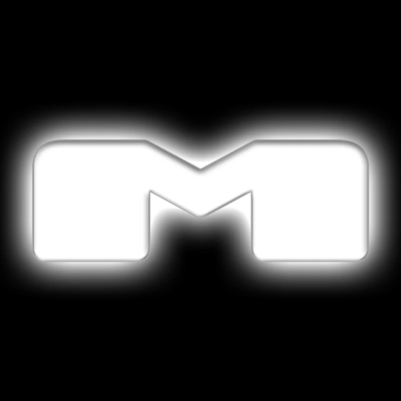 ORACLE Lighting Universal Illuminated LED Letter Badges - Matte Wht Surface Finish - M