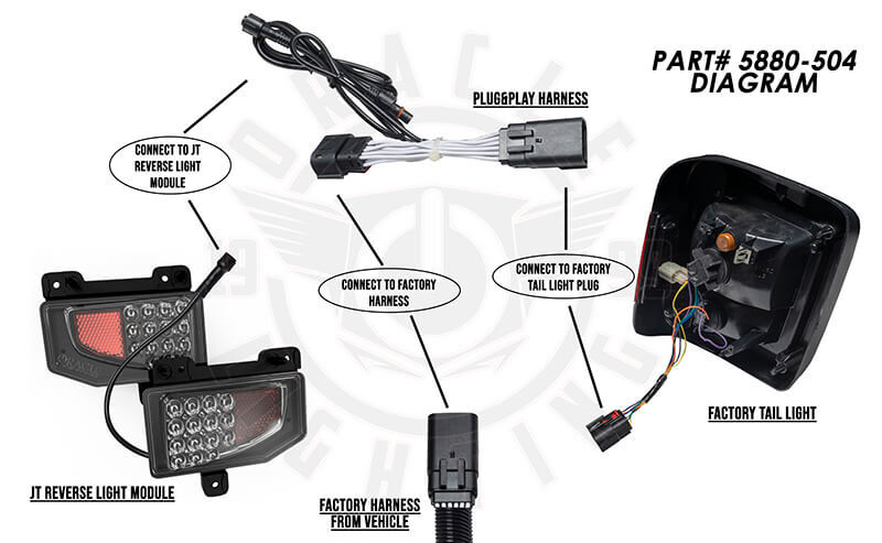 Oracle Plug & Play Wiring Adapter for Jeep Gladiator JT Reverse Lights - Image 4