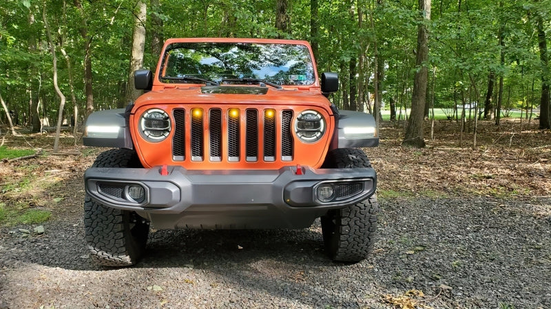 Oracle Pre-Runner Style LED Grille Kit for Jeep Gladiator JT - Amber - Image 2