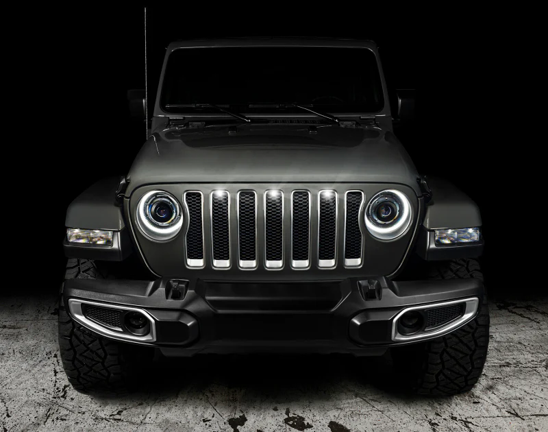 Oracle Pre-Runner Style LED Grille Kit for Jeep Wrangler JL - White - Image 12
