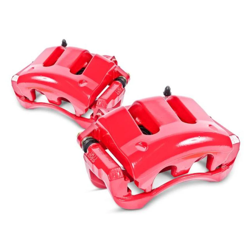 Power Stop 00-05 Ford Excursion Rear Red Calipers w/Brackets - Pair - Image 2