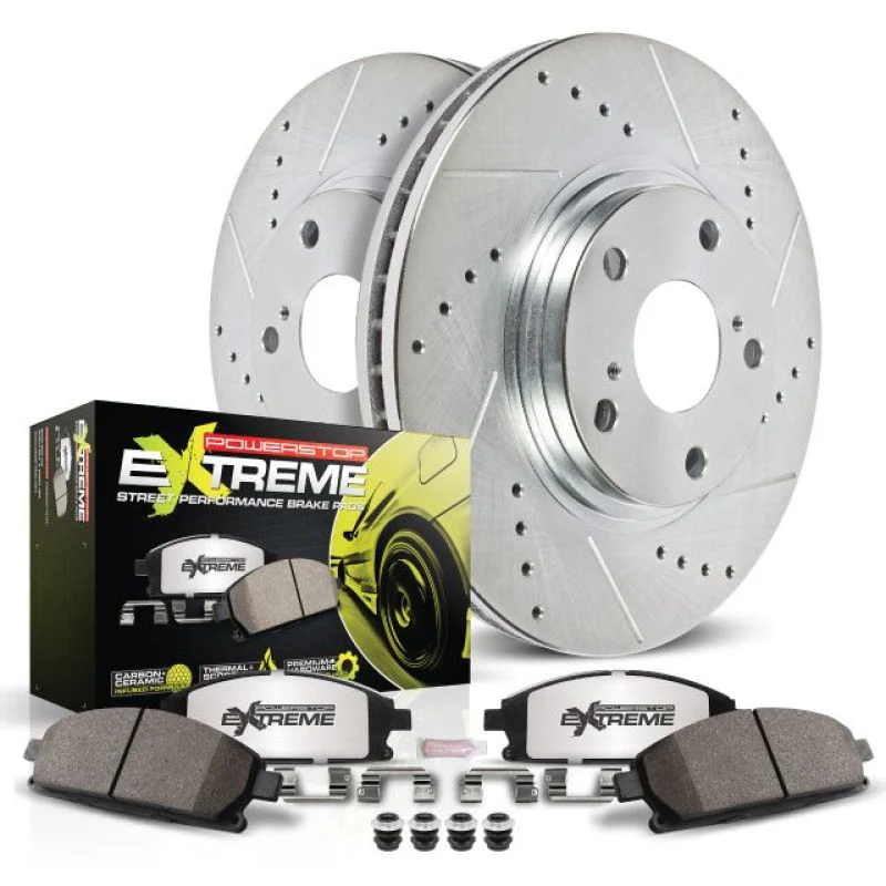 Power Stop 05-10 Chrysler 300 SRT8 Front Z26 Street Warrior Brake Kit - Image 2