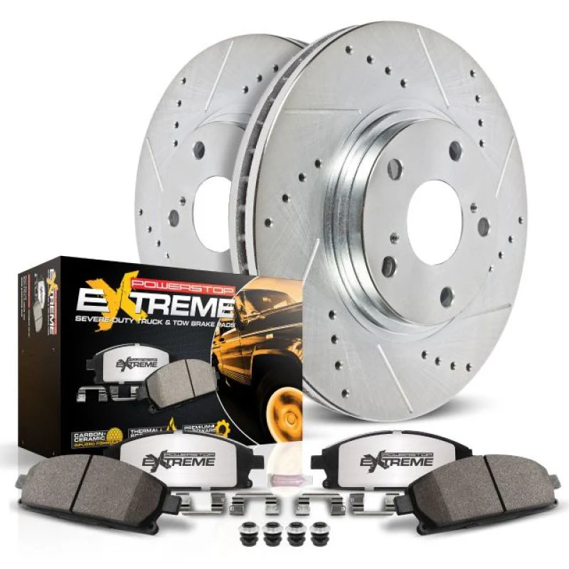 Power Stop 07-17 Jeep Wrangler Front Z36 Truck & Tow Brake Kit - Image 2