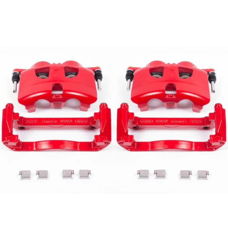 Power Stop 12-19 Ford F-150 Front Red Calipers w/Brackets - Pair