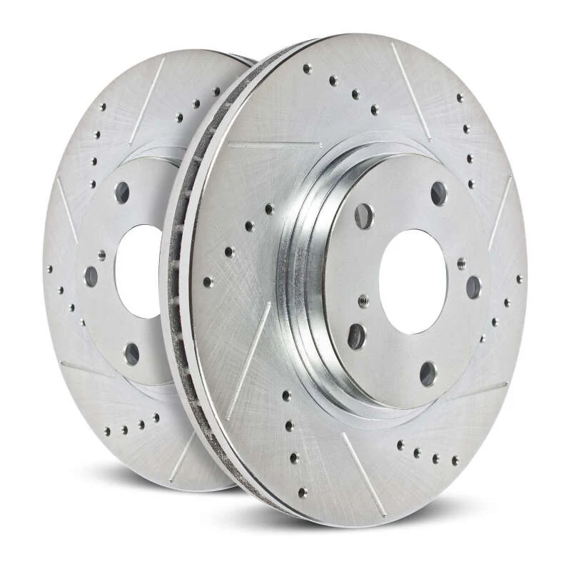 Power Stop 20-21 Chevrolet Corvette Front Evolution Drilled & Slotted Rotor - Pair - Image 4