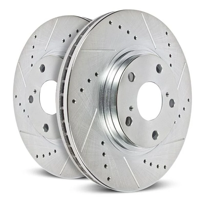 Power Stop 23-24 Ford F-250 Super Duty Rear Right Drilled & Slotted Rotor