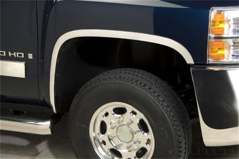 Putco 07-14 Chevrolet Silverado 2500HD - Full (Does not Fit Dually) Stainless Steel Fender Trim - Image 2