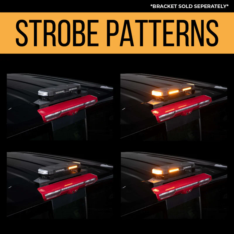 Putco 16in Hornet Light Bar - (Amber) LED Stealth Rooftop Strobe Bar - Image 6
