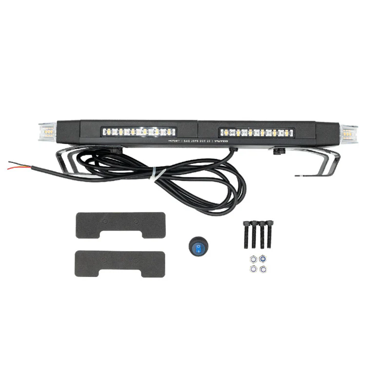 Putco 16in Hornet Light Bar - (Amber) LED Stealth Rooftop Strobe Bar - Image 7