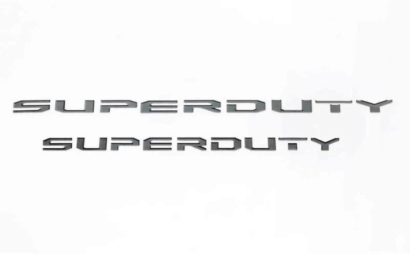 Putco 2023 Ford Super Duty Hood Lettering Ford Lettering Emblems (Black Platinum) - Image 2