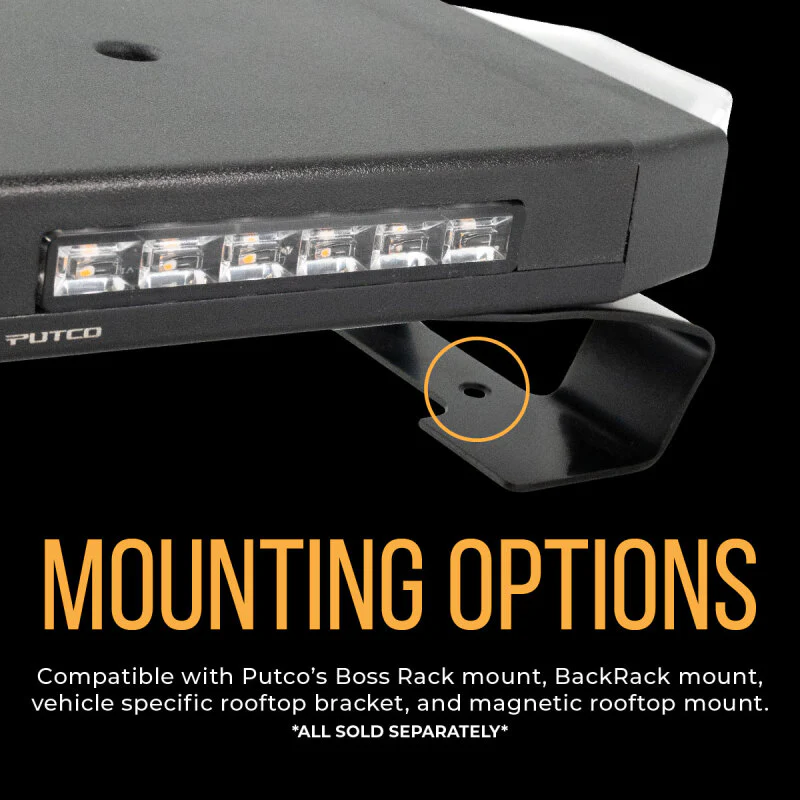 Putco 24in Hornet Light Bar - (Amber) LED Stealth Rooftop Strobe Bar - Image 13