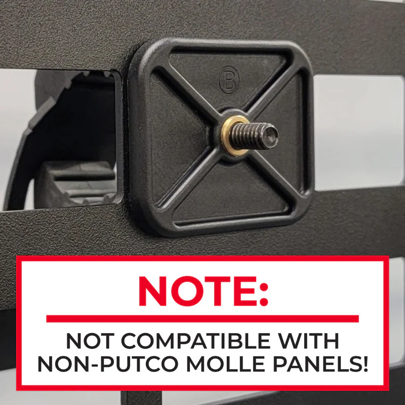 Putco Full Set of MOLLE Mount Grip kit (Set of 5 - x2 Small - x2 Medium - x1 Large) - Image 3