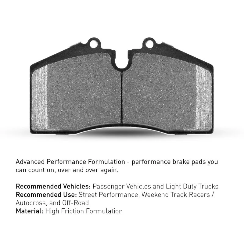 R1 97-13 Chevrolet Corvette Rear Performance Sport Pads & Hardware Kit - Image 3