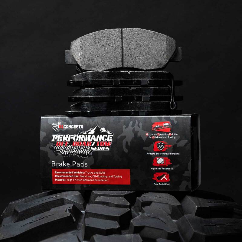 R1 17-21 Toyota Land Cruiser Front Performance Off-Road/Tow Brake Pads & Hardware Kit - Image 4