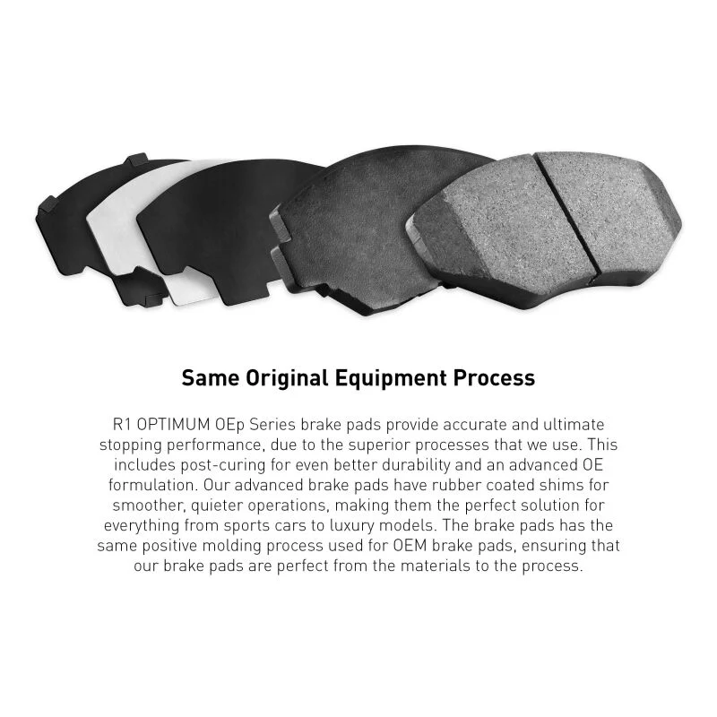 R1 2007-2022 Lexus LX570 Rear R1 Optimum OE Pads & Hardware Kit - Image 3
