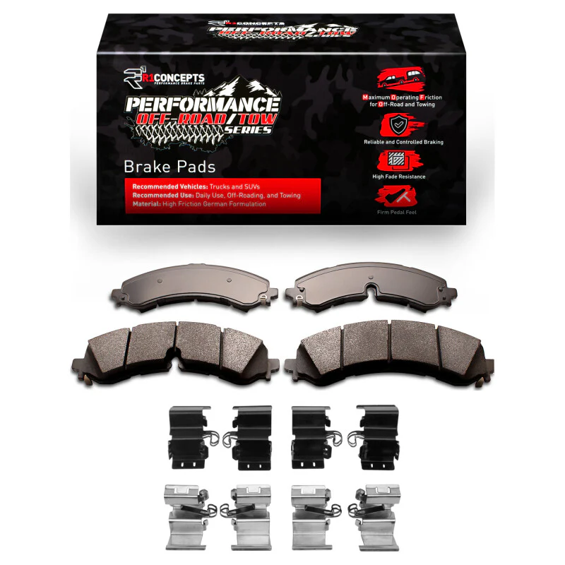 R1 2020-2025 Chevy Silverado 3500 HD Front/Rear Performance Off-Road/Tow Brake Pads & Hardware Kit - Image 4