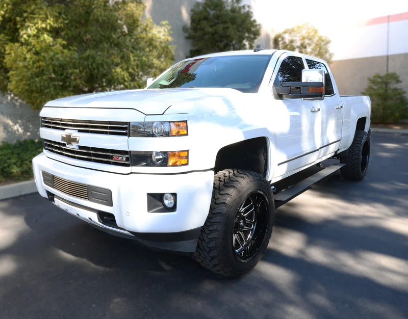 RealTruck 15-19 Chevy Silverado 25/3500HD CC Dsl 4dr VoltStep Electric Running Board Kit - Tex. Blk - Image 8