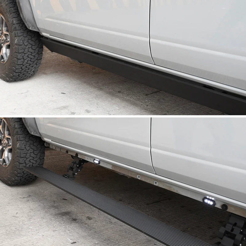 RealTruck 19-25 Chevy Silverado 1500 CC 4dr VoltStep Electric Running Board Kit - Tex. Blk - Image 5