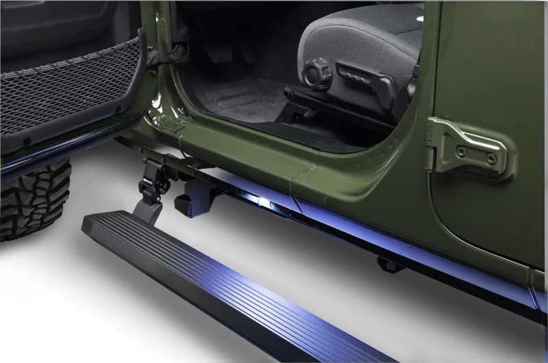 RealTruck 20-24 Jeep Gladiator CC 4dr VoltStep Electric Running Board Kit (Cut/Drill Req.) - Tex Blk - Image 15