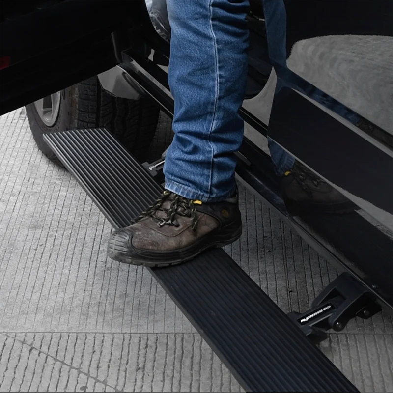 RealTruck 22-24 Toyota Tundra Crew Cab VoltStep Electric Running Board Kit - Tex. Blk - Image 2