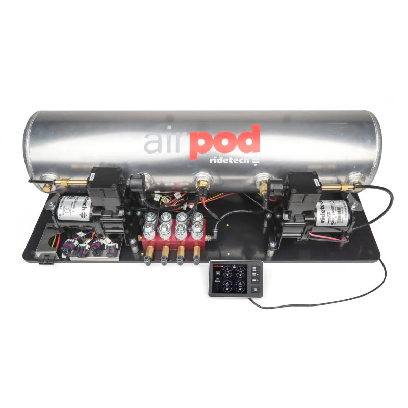Ridetech RidePro E5 Air Ride Suspension Control System 5 Gallon Dual Compressor AirPod 1/4in Valves - Image 2