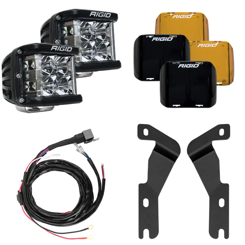 Rigid Industries 16-20 Toyota Tacoma A-Pillar Light Kit w/D-SS Flood - Image 2