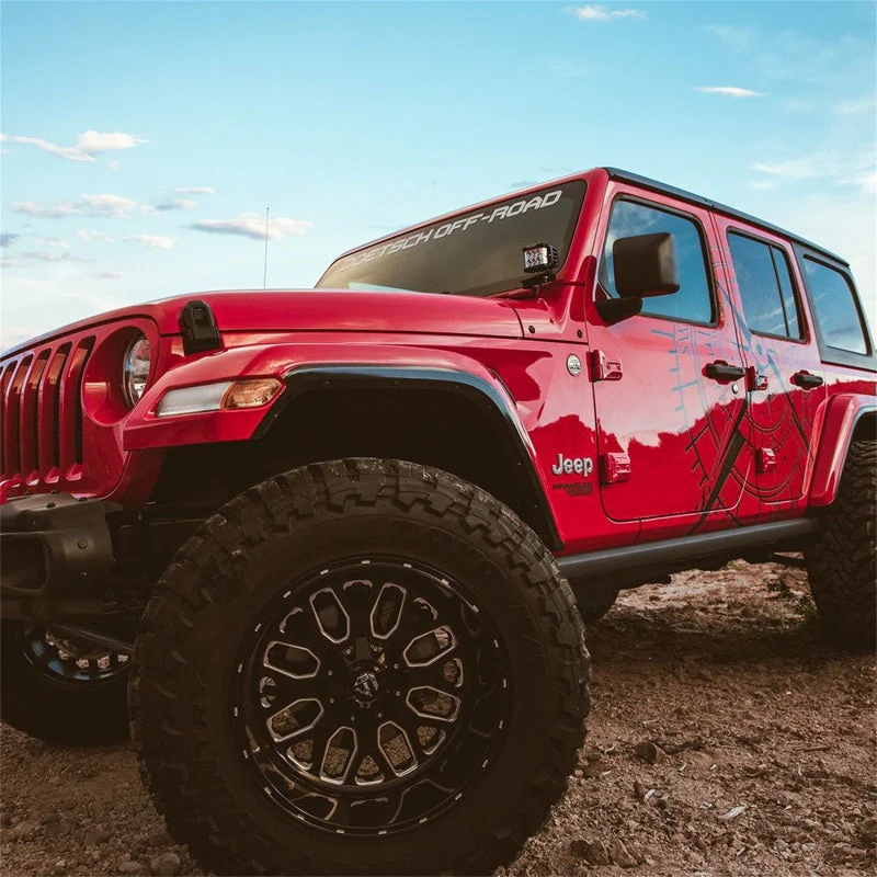 Rigid Industries 2018 Jeep JL - A-Pillar Mount Kit - Mounts Set of D / D-SS / SR-M / Ignite Series - Image 7