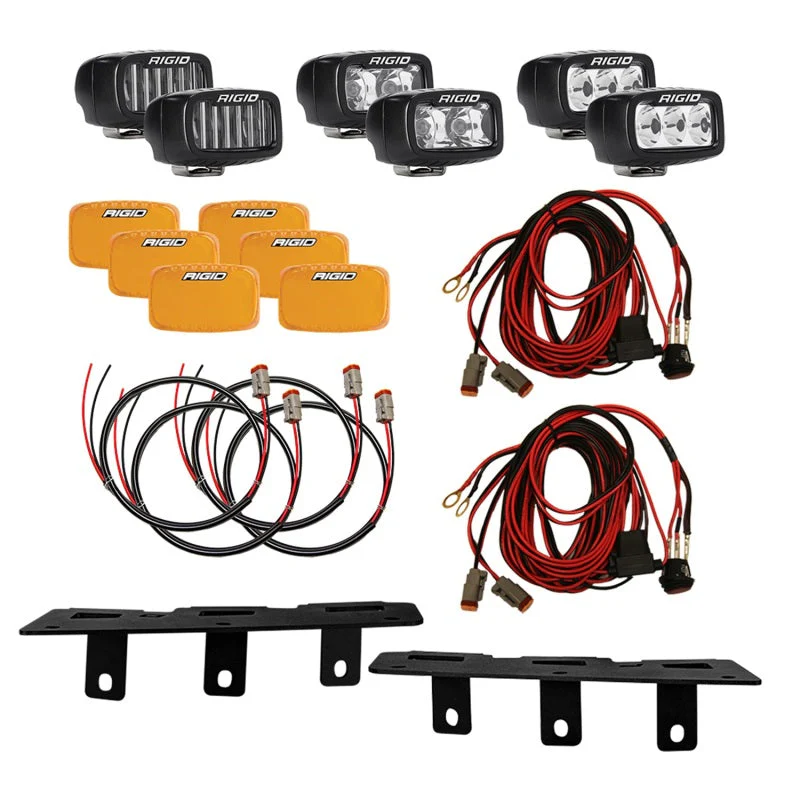 Rigid Industries 2021+ Ford Mod Bumper Triple SR-M Fog Light Kit - Image 10