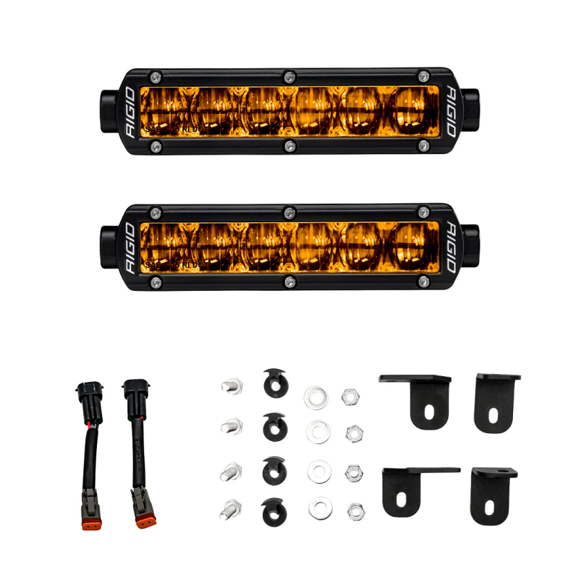 Rigid Industries 2022+ Toyota Tundra 6in SR-Series Selective Yellow Fog Light Kit - Image 2