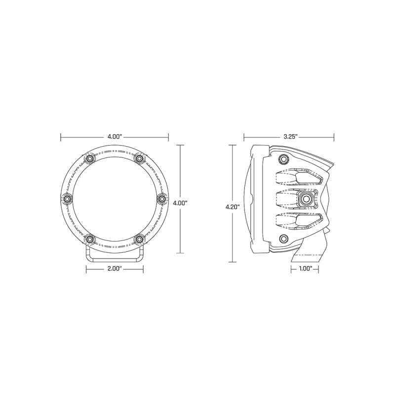 Rigid Industries 360-Series 4in LED Off-Road Diffused Beam - RGBW Backlight (Pair) - Image 12