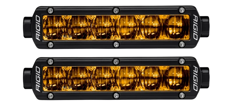 Rigid Industries 6in SR-Series Pro Dot / SAE Fog Lights (Pair) - Selective Yellow - Image 2