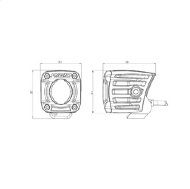 Rigid Industries Revolve Pod w/Amber Trim Ring - Pair - Image 10