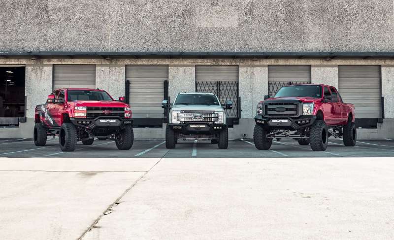 Road Armor 11-16 Ford F-250 SPARTAN Front Bumper Bolt-On Pre-Runner Guard - Tex Blk - Image 4