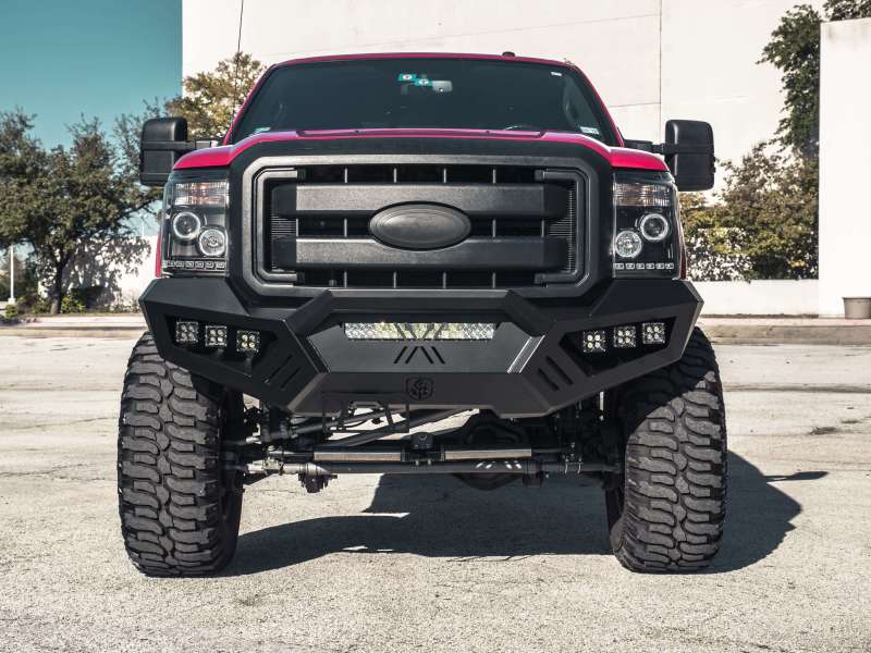 Road Armor 11-16 Ford F-250 SPARTAN Front Bumper Bolt-On Pre-Runner Guard - Tex Blk - Image 6