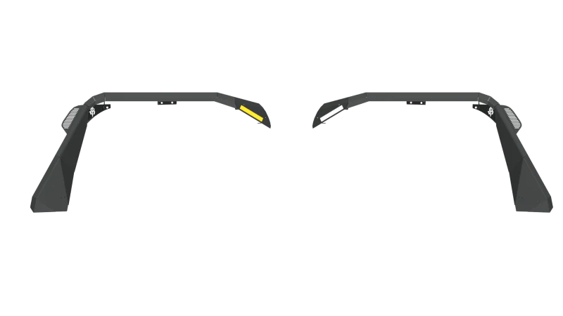 Road Armor 18-20 Jeep Wrangler JL Stealth Front Fender Flare w/Switchback LED DRL - Tex Blk