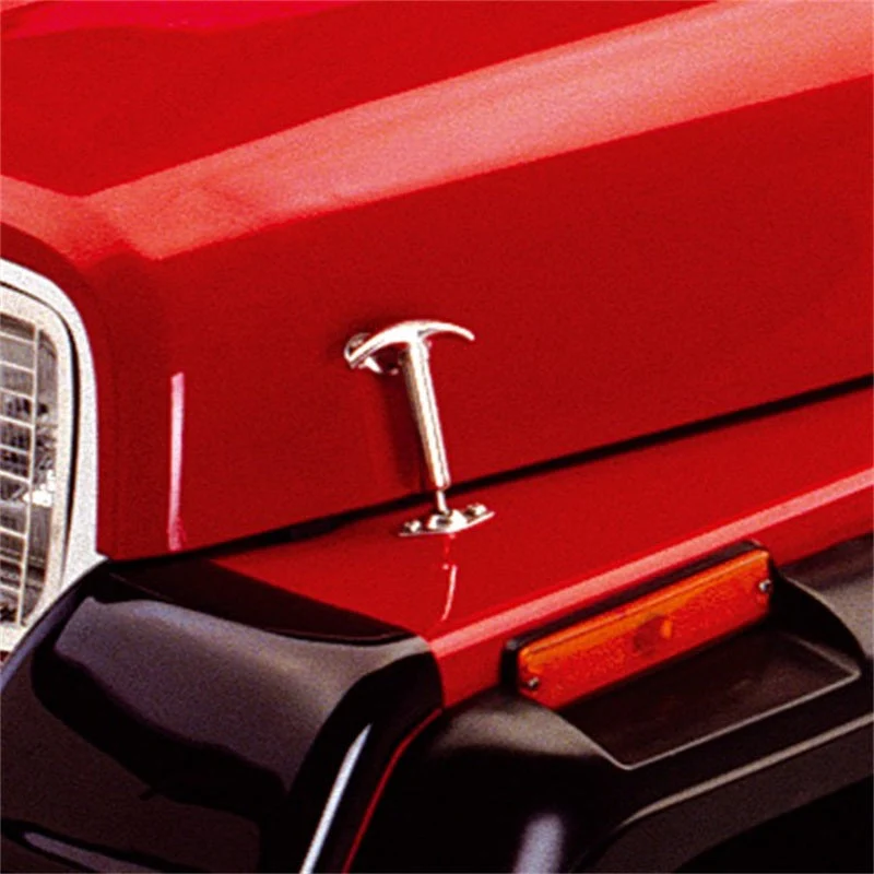 Rugged Ridge 41-95 Jeep CJ / Jeep Wrangler Hood Catch Kit Stainless - Image 3