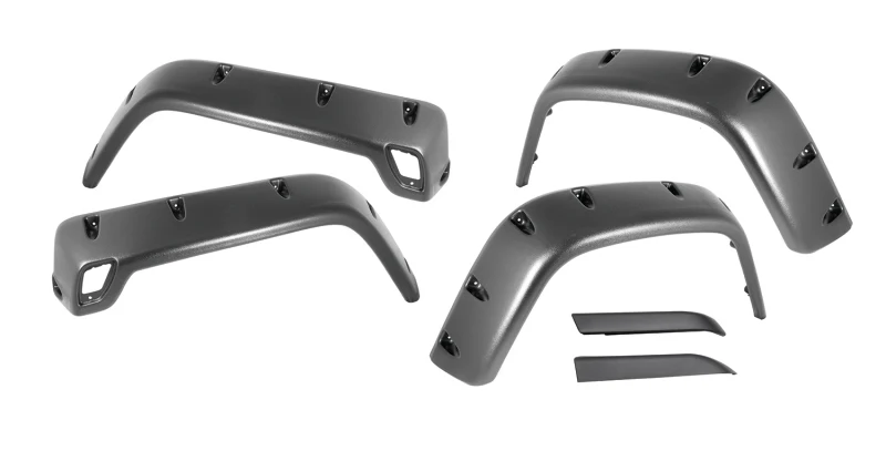 Rugged Ridge 6-Piece Fender Flare Kit 97-06 Jeep Wrangler - Image 2
