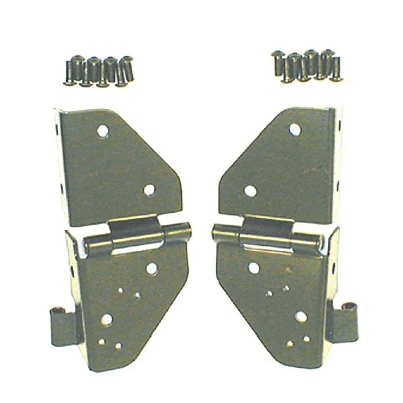 Rugged Ridge 76-86 Jeep CJ / 87-95 Jeep Wrangler YJ Black Windshield Hinges - Image 2