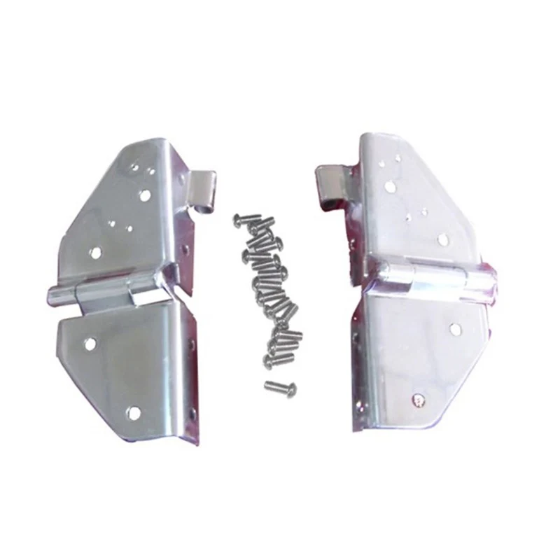 Rugged Ridge 76-95 Jeep CJ / Jeep Wrangler Stainless Steel Windshield Hinges - Image 2