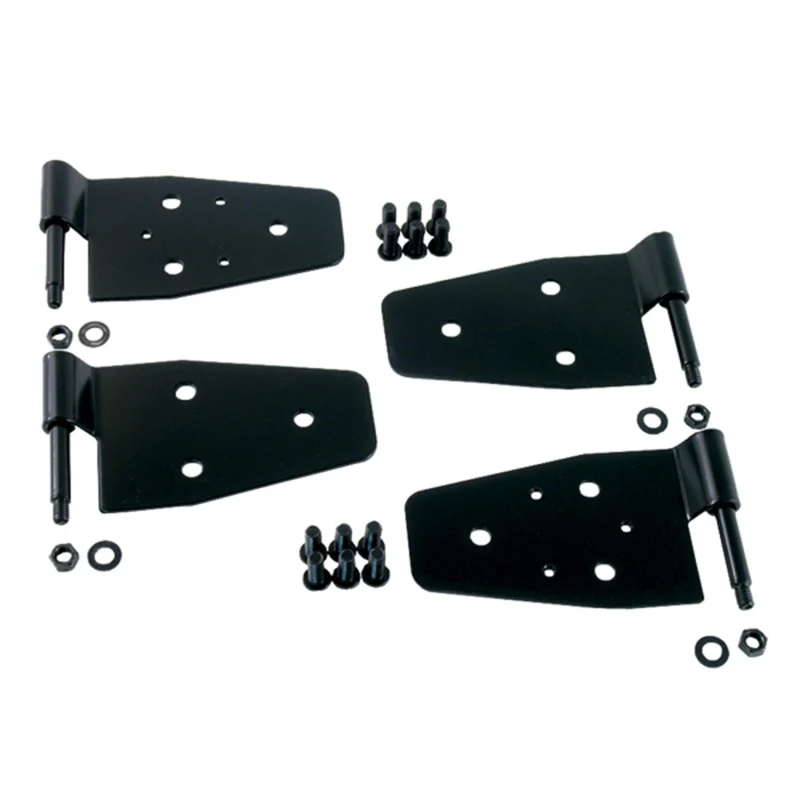 Rugged Ridge 87-06 Jeep Wrangler Black Door Hinge Kit - Image 2