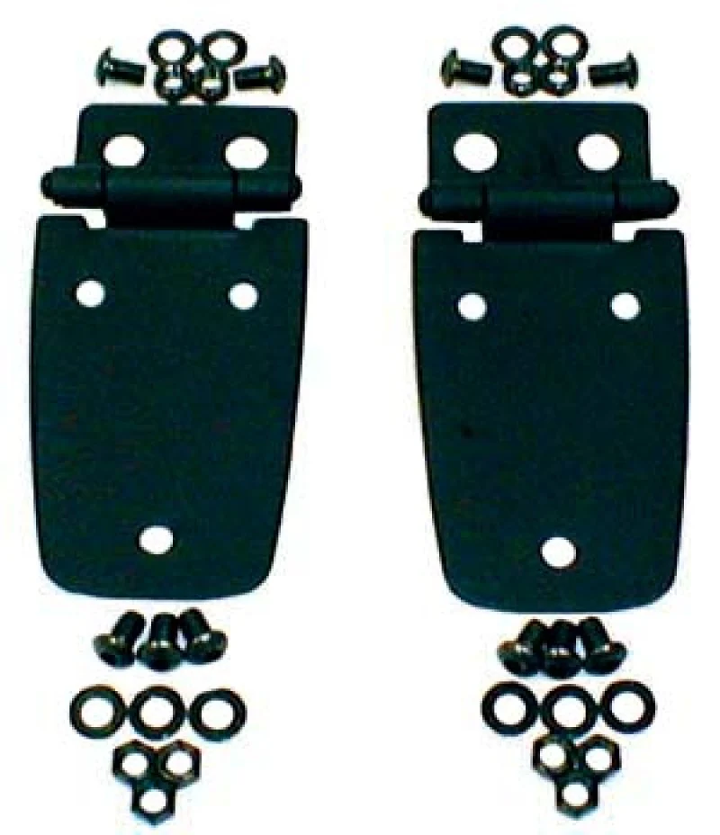 Rugged Ridge 97-06 Jeep Wrangler Black Hood Hinges - Image 2
