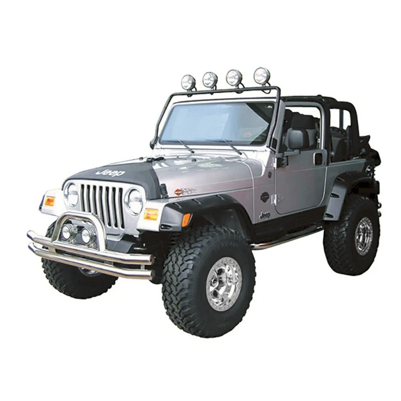 Rugged Ridge 97-06 Jeep Wrangler TJ Black Full Frame Light Bar - Image 3