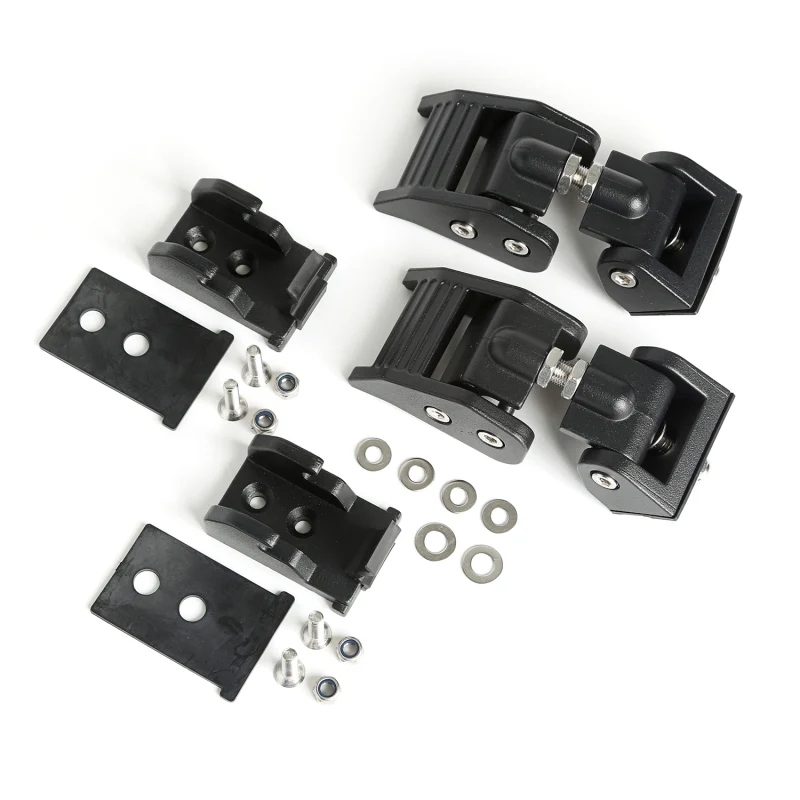 Rugged Ridge 97-06 Jeep Wrangler TJ Textured Black Hood Catches - Image 2