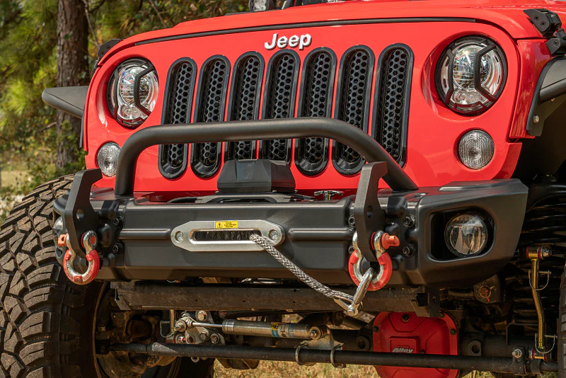 Rugged Ridge Arcus Front Bumper Tube Overrider Black JK - Image 8