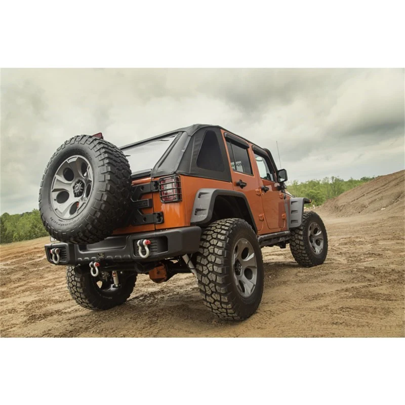 Rugged Ridge Bowless Soft Top Black Diamond 4-Door 07-18 Jeep Wrangler JK - Image 3