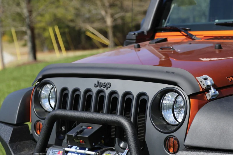 Rugged Ridge Bug Deflector Matte Black 07-18 Jeep Wrangler - Image 3